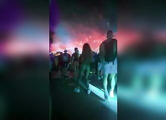 Having sex with a slut at a festival