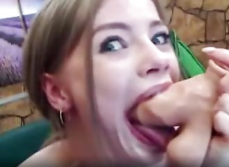 That chick's a nut job!