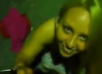 Blonde with big tits fucked in the street